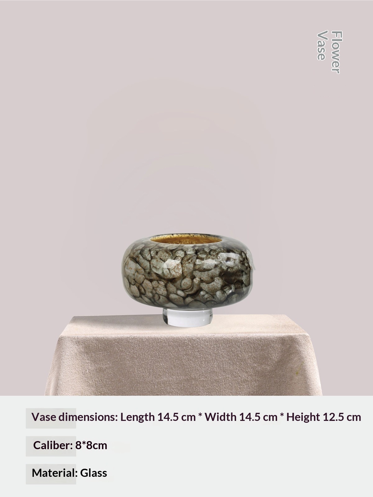 Modern Qingshe Handmade Glazed Flower Ware