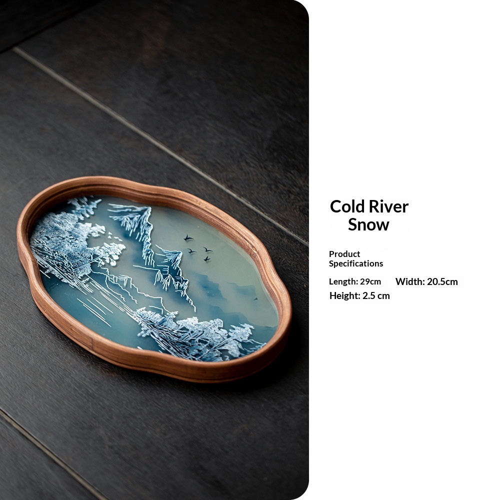 Vintage Glass Teapot Tray Storage Tray