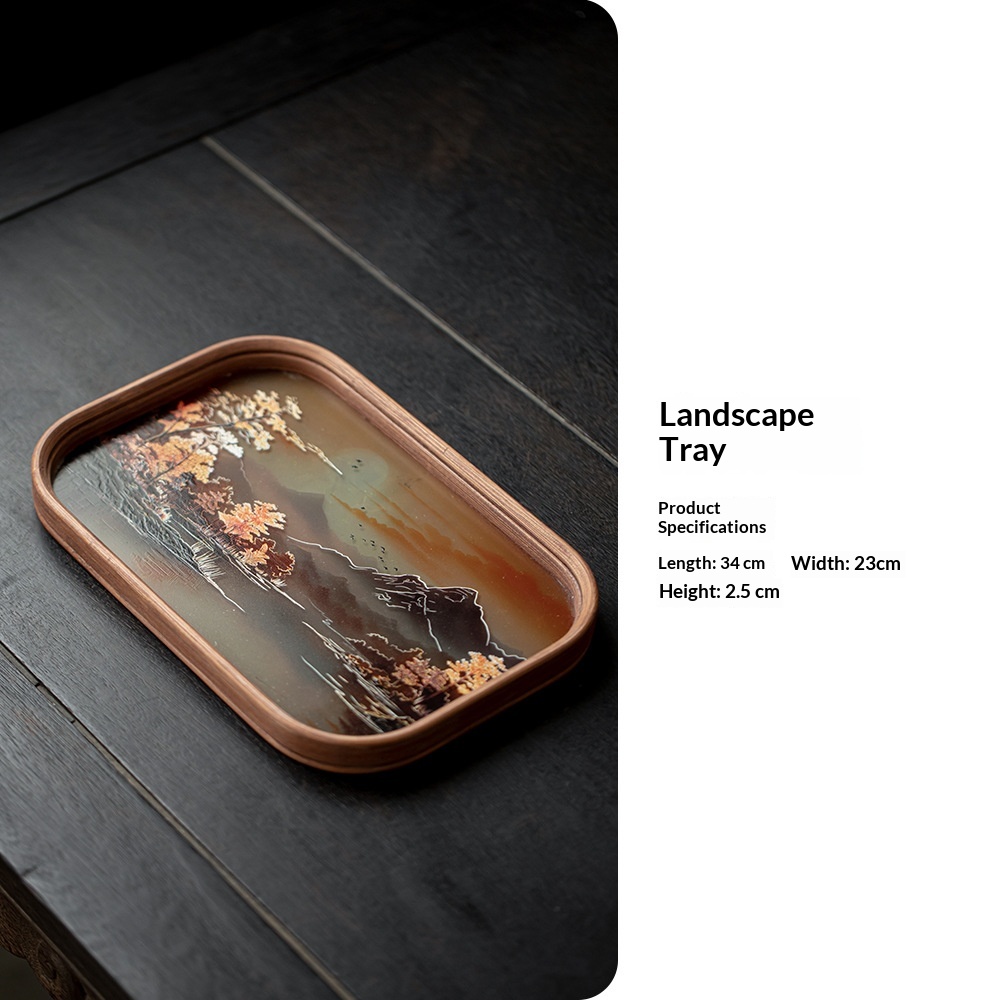 Vintage Glass Teapot Tray Storage Tray