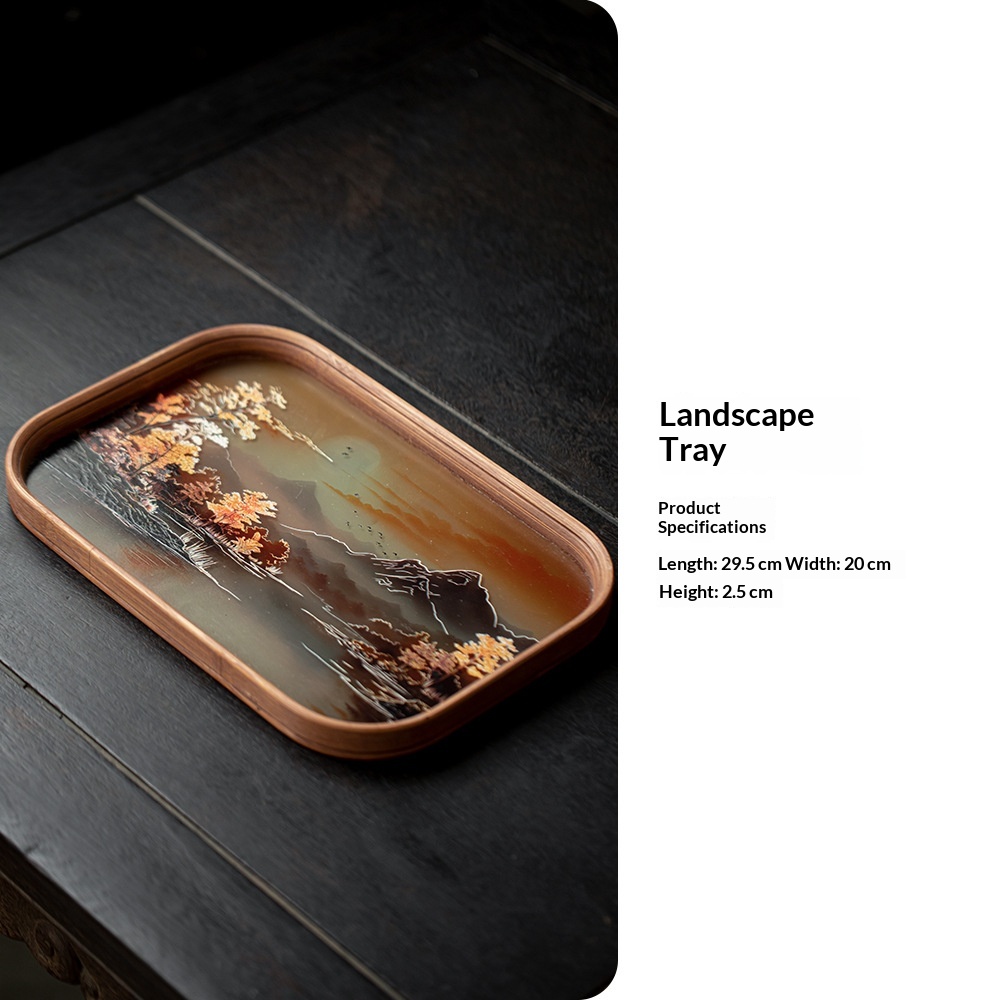 Vintage Glass Teapot Tray Storage Tray