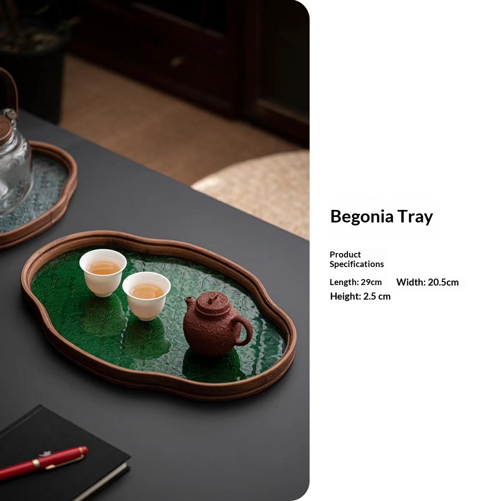 Vintage Glass Teapot Tray Storage Tray