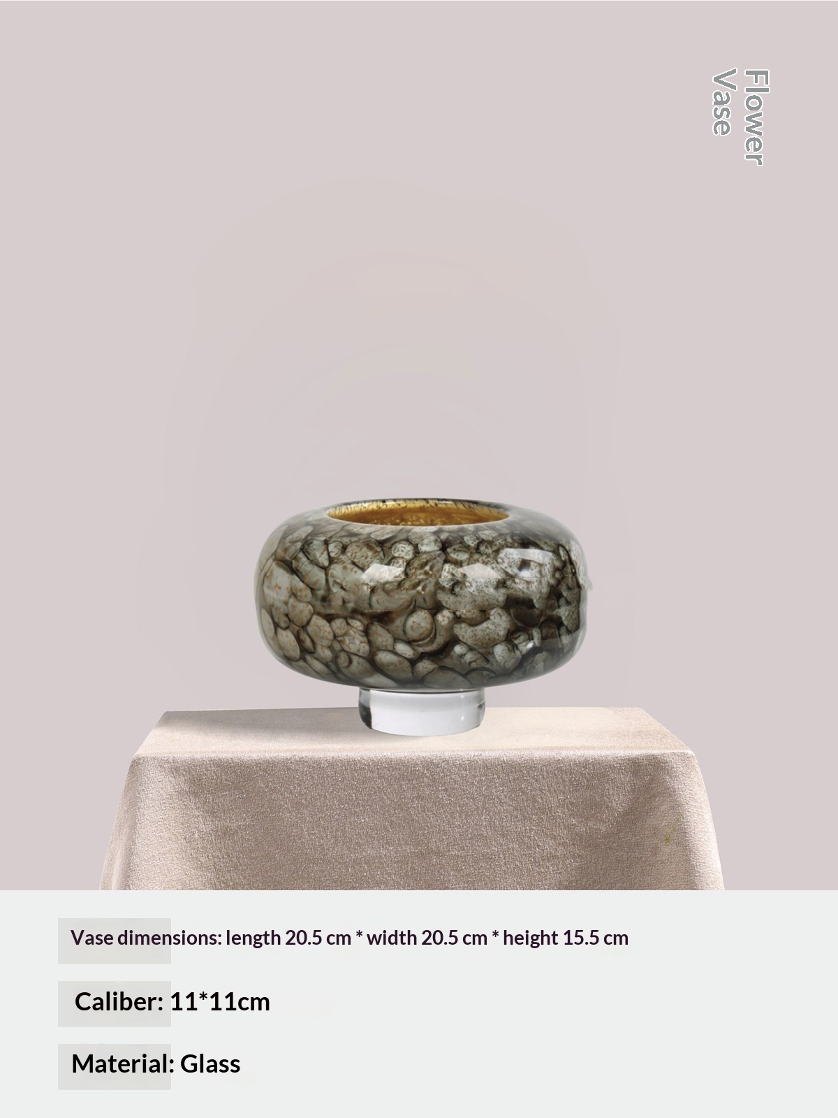 Modern Qingshe Handmade Glazed Flower Ware