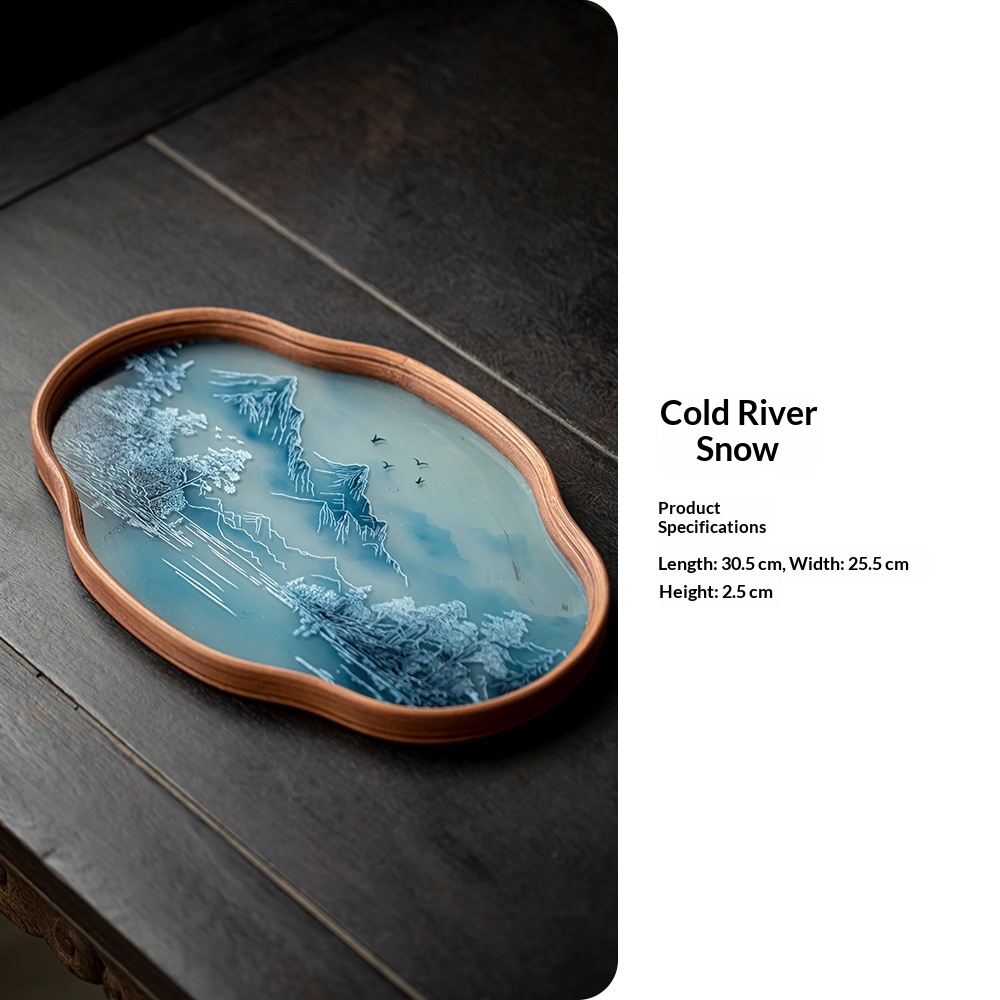 Vintage Glass Teapot Tray Storage Tray