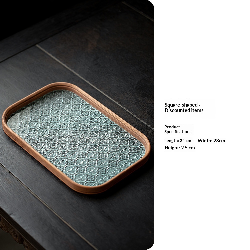 Vintage Glass Teapot Tray Storage Tray