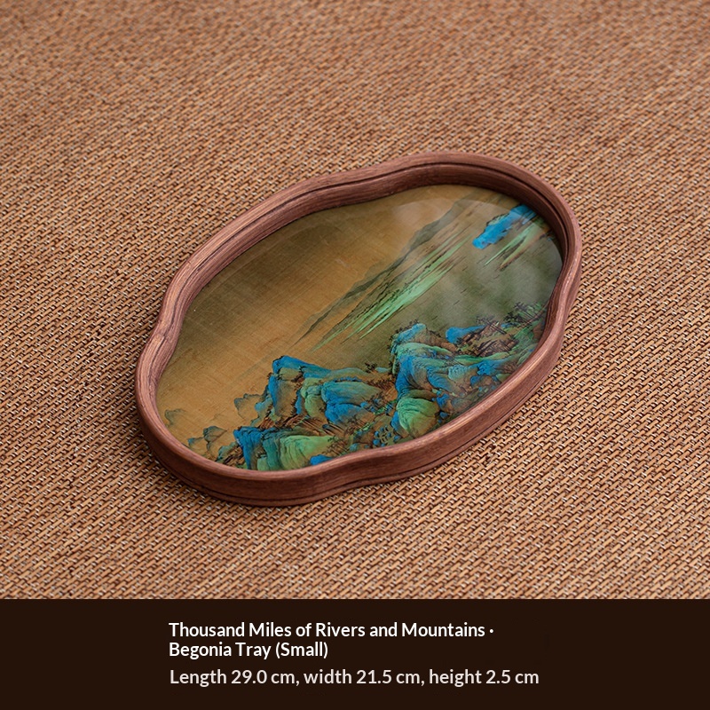 Vintage Glass Teapot Tray Storage Tray