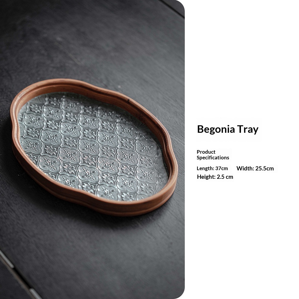 Vintage Glass Teapot Tray Storage Tray