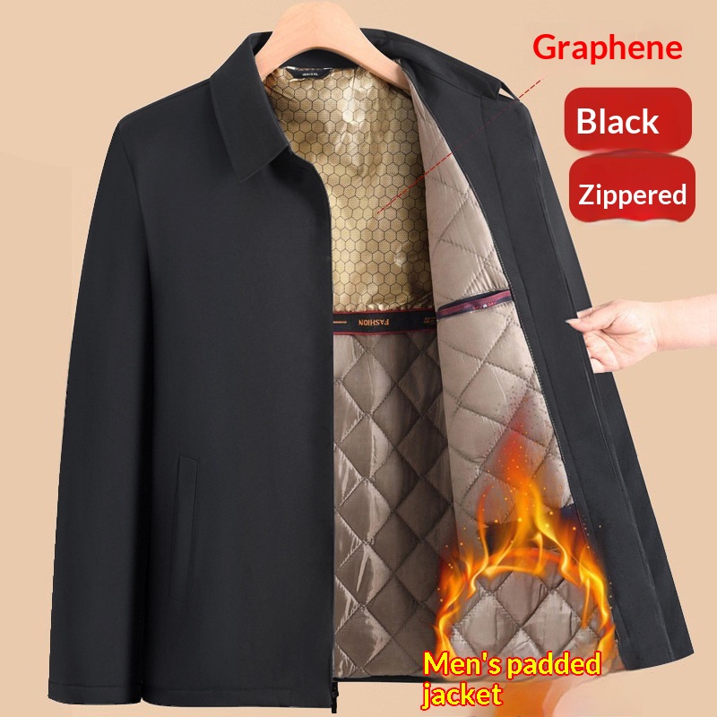 Mens Thickened Graphene Padded Jacket For Fall And Winter