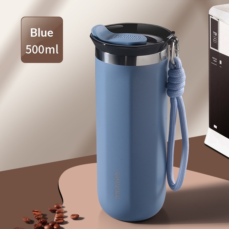 American-style Coffee Mug 304 Stainless Steel Thermos Cold-resistant Portable And Luxe Water Bottle