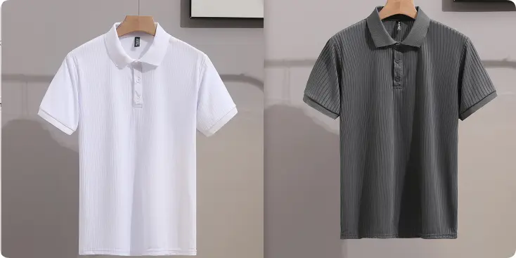 Mens Solid-Colored Slim-Fit Business-Style Fashionable Lapel Shirt With Short Sleeves