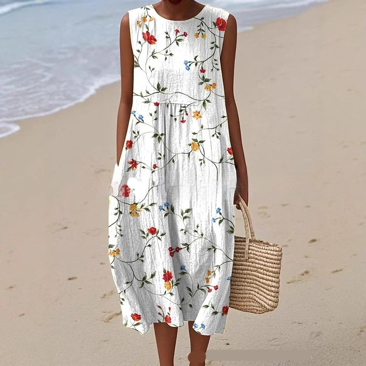 Fashionable Round-Neck Dress For Women