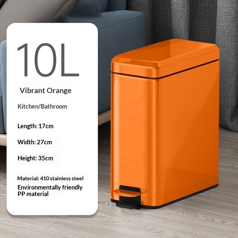 Double-layer Stainless Steel Foot-pedal Trash Can For Home Living Room Bathroom And Office