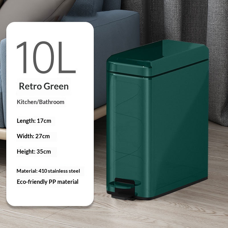 Double-layer Stainless Steel Foot-pedal Trash Can For Home Living Room Bathroom And Office