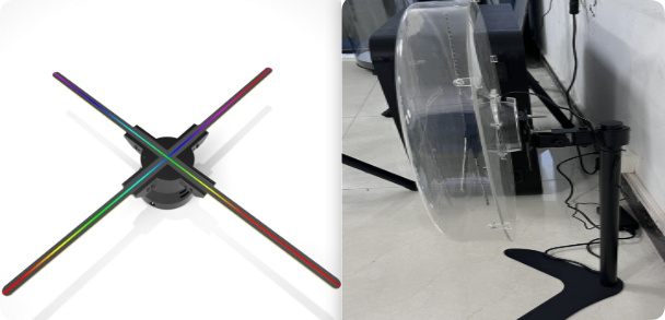 Holographic Fan With Ultra-high Definition And High Brightnessno Glasses Required