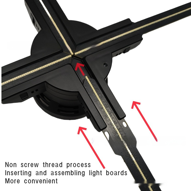 Holographic Fan With Ultra-high Definition And High Brightnessno Glasses Required