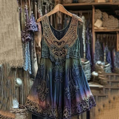 Womens Summer New V-Neck Sleeveless 3D Printed Sexy Tank Dress