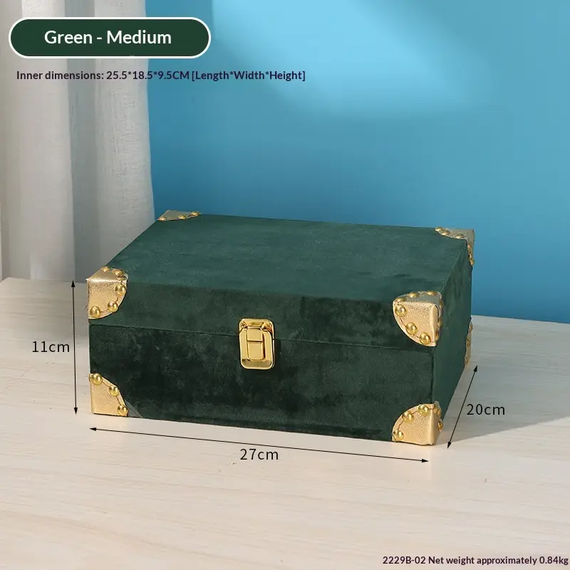 Minimalist Light-Luxury Wooden Large-Capacity Desktop Jewelry Organizer