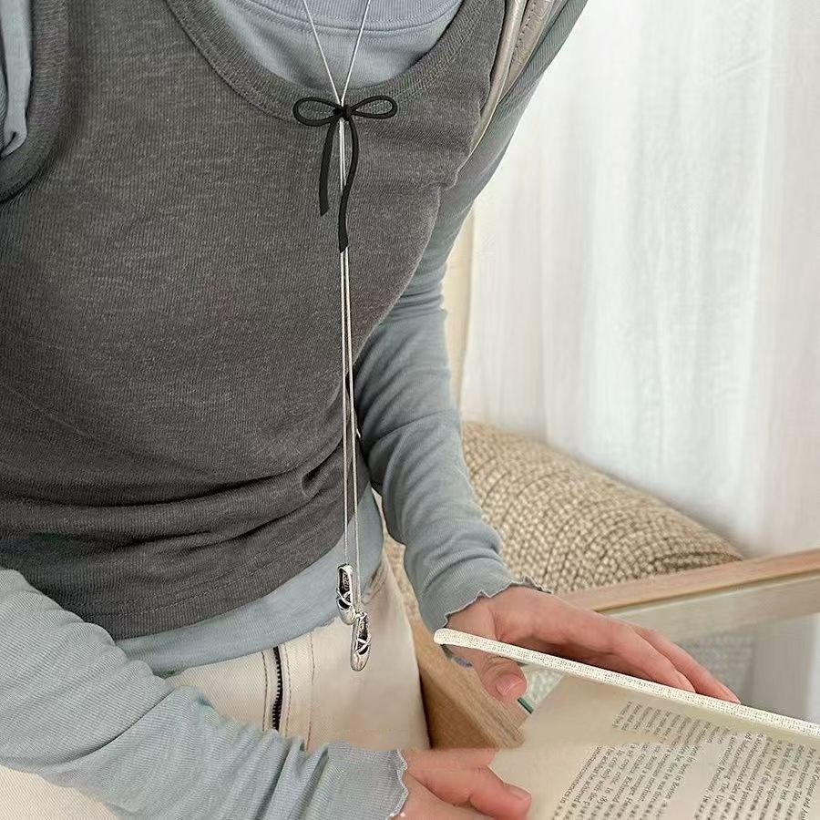 New Ballet Shoe Pendant Necklace Niche And High-end