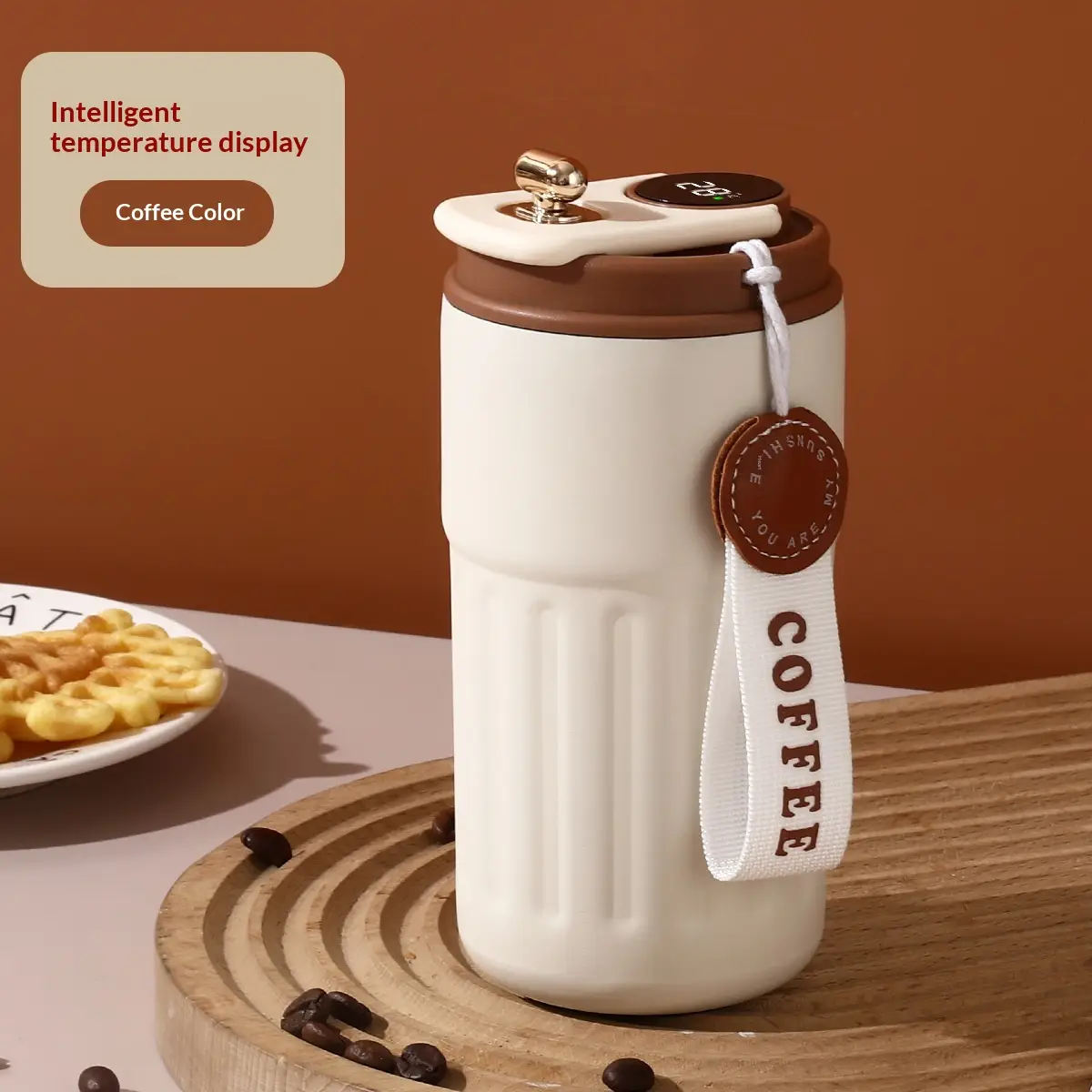 Insulated Drinking Cup With A Drinking Spout
