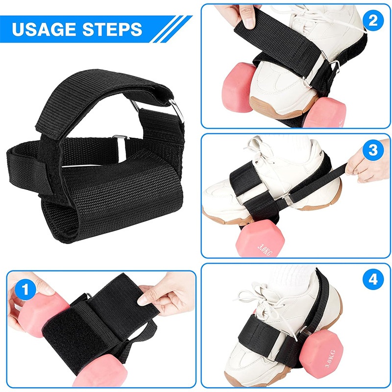 Weightlifting Dumbbell Straps Adjustable-weight Ankle Weight Cuffs Ankle Braces 6