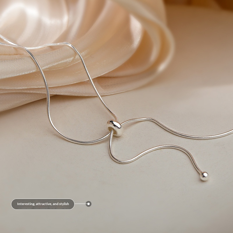 Snake Bone Chain Womens Collarbone Necklace