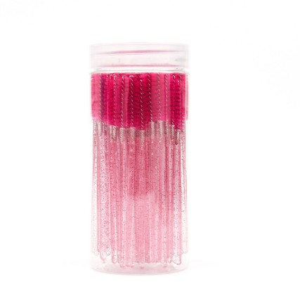 Bottled Crystal-rod Disposable Spiral Colored Mascara Wand