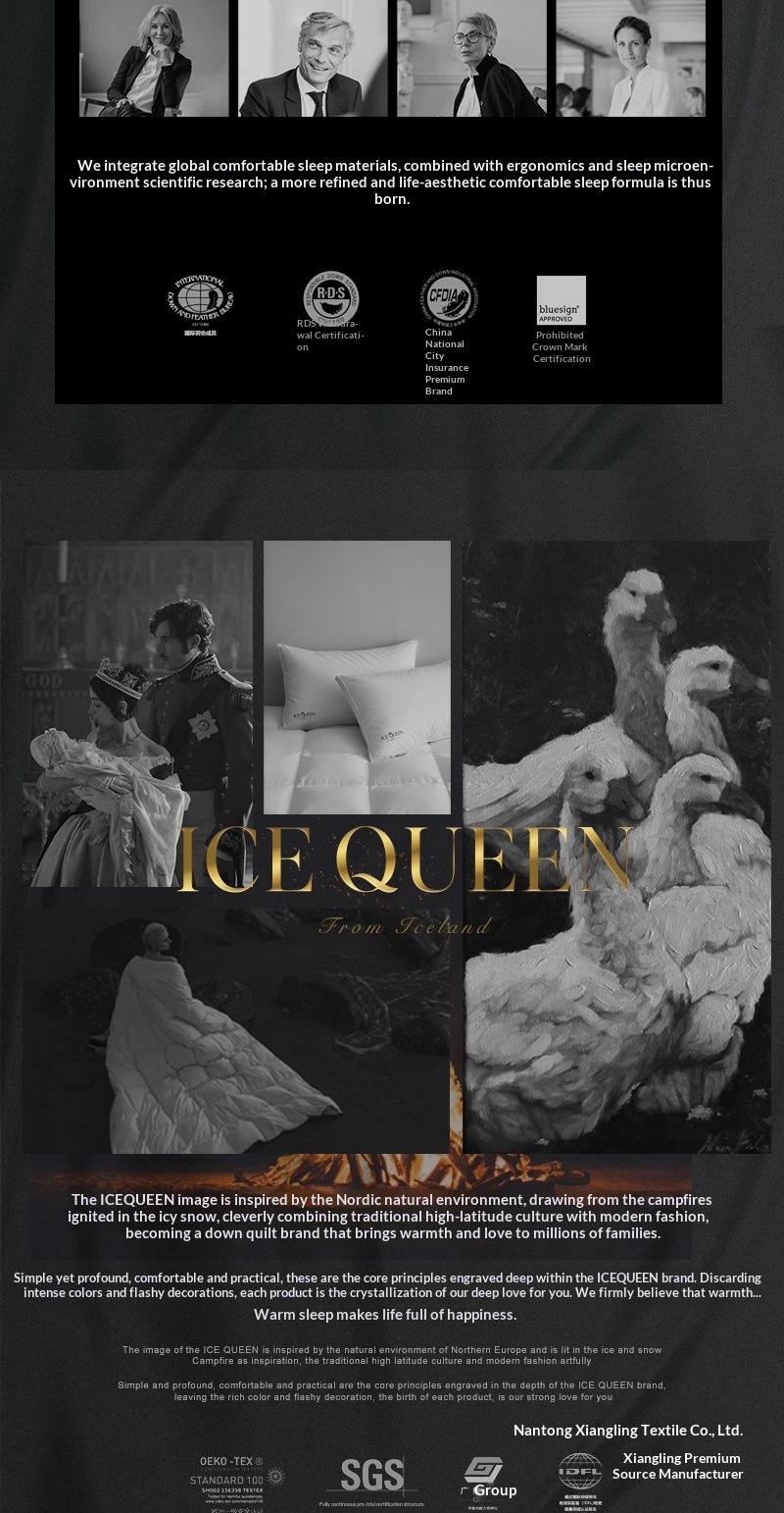 95 Percent White Goose Down Adaptive Material
