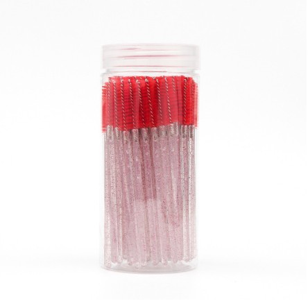 Bottled Crystal-rod Disposable Spiral Colored Mascara Wand