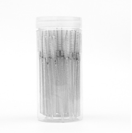 Bottled Crystal-rod Disposable Spiral Colored Mascara Wand