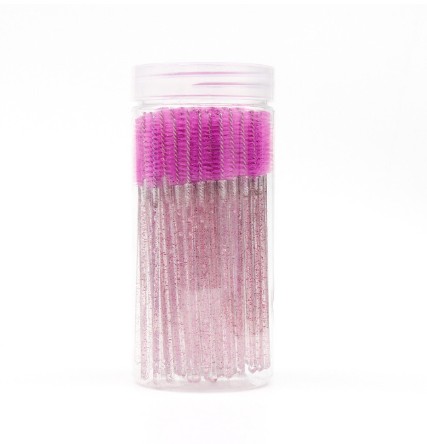 Bottled Crystal-rod Disposable Spiral Colored Mascara Wand