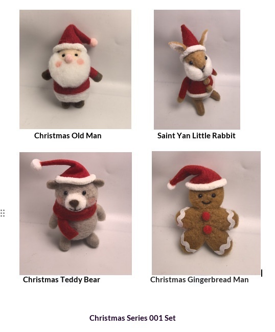 Cross-border Felted Wool Finished Product Valentines Day Mouse Gift Heart-Shaped Felt Mouse Gift