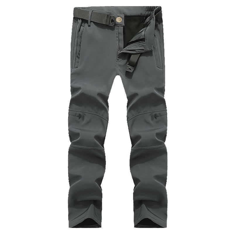 Men's Cold-Weather Tactical Pants Outdoor Softshell Hiking Trousers