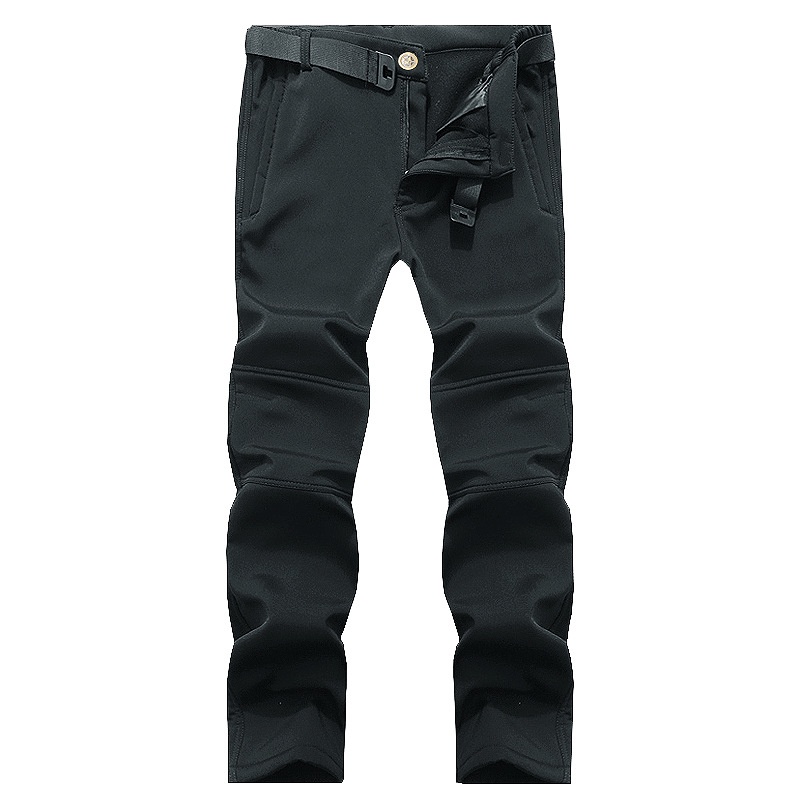Men's Cold-Weather Tactical Pants Outdoor Softshell Hiking Trousers