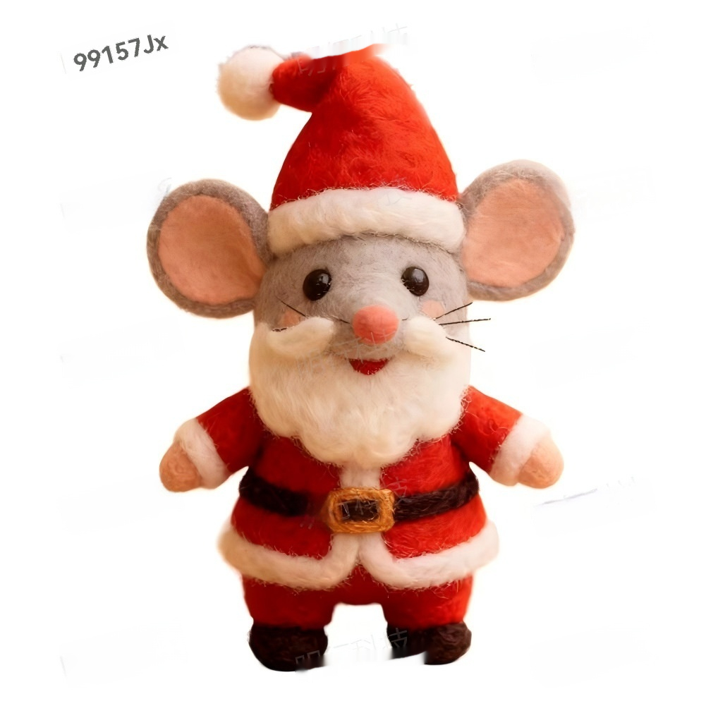 Cross-border Felted Wool Finished Product Valentines Day Mouse Gift Heart-Shaped Felt Mouse Gift