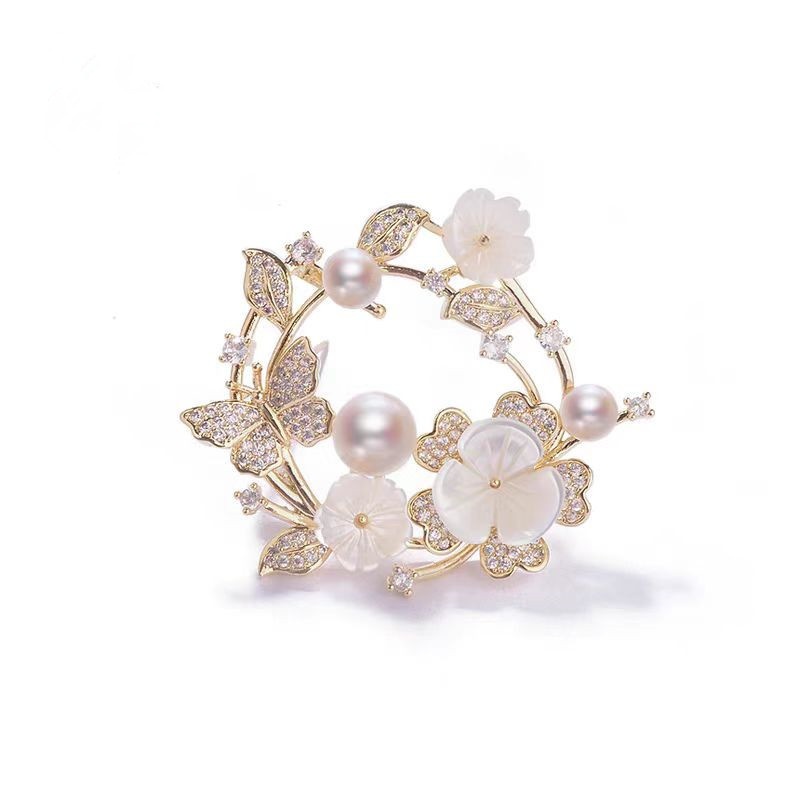 Elegant Chanel-style Decorative Corsage For Women