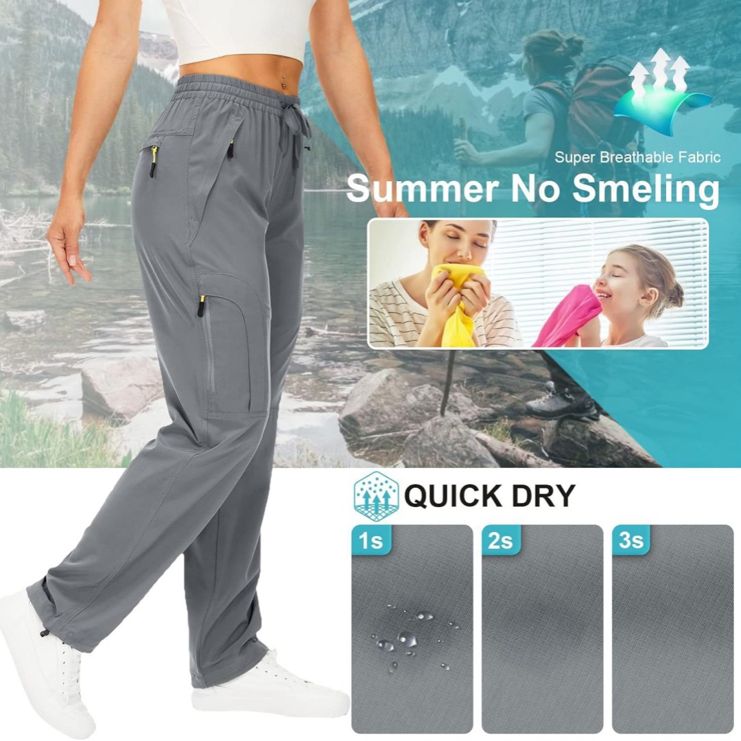 Loose-fitting Straight-leg Workout Pants With Drawstring Cuffs