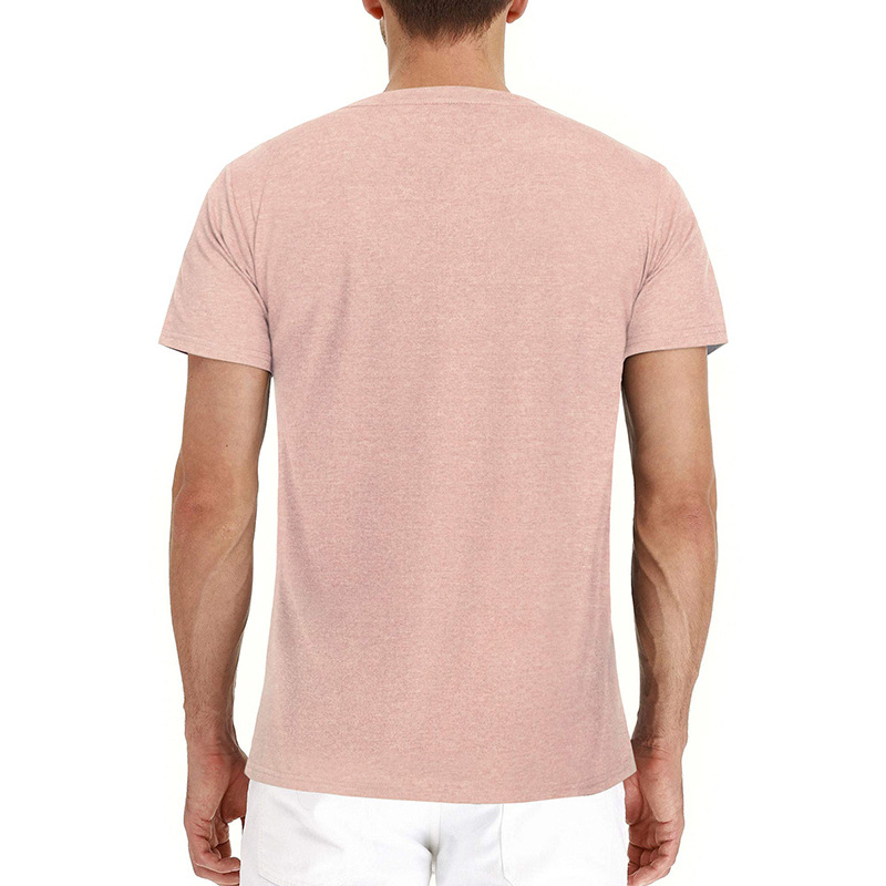 Men's Solid Color Casual Crewneck T-Shirt