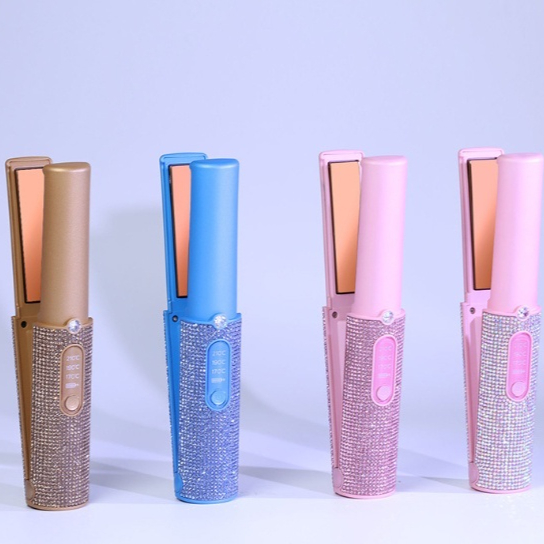 Plancha y Rizadora Portátil Recargable Mini - Sin Dañar el Cabello - imagen 1