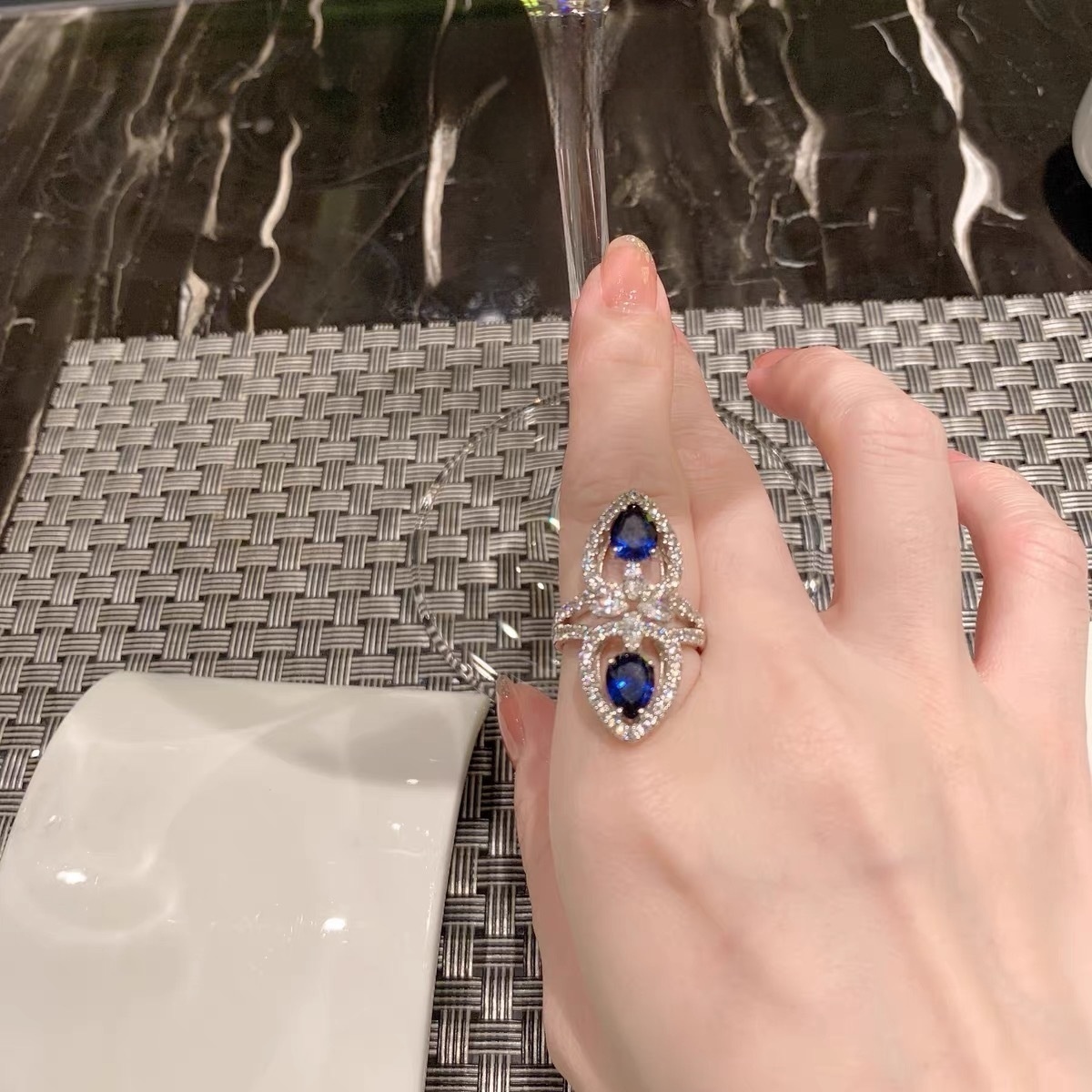 Elegant Vintage Exquisite Zircon Ring For Women