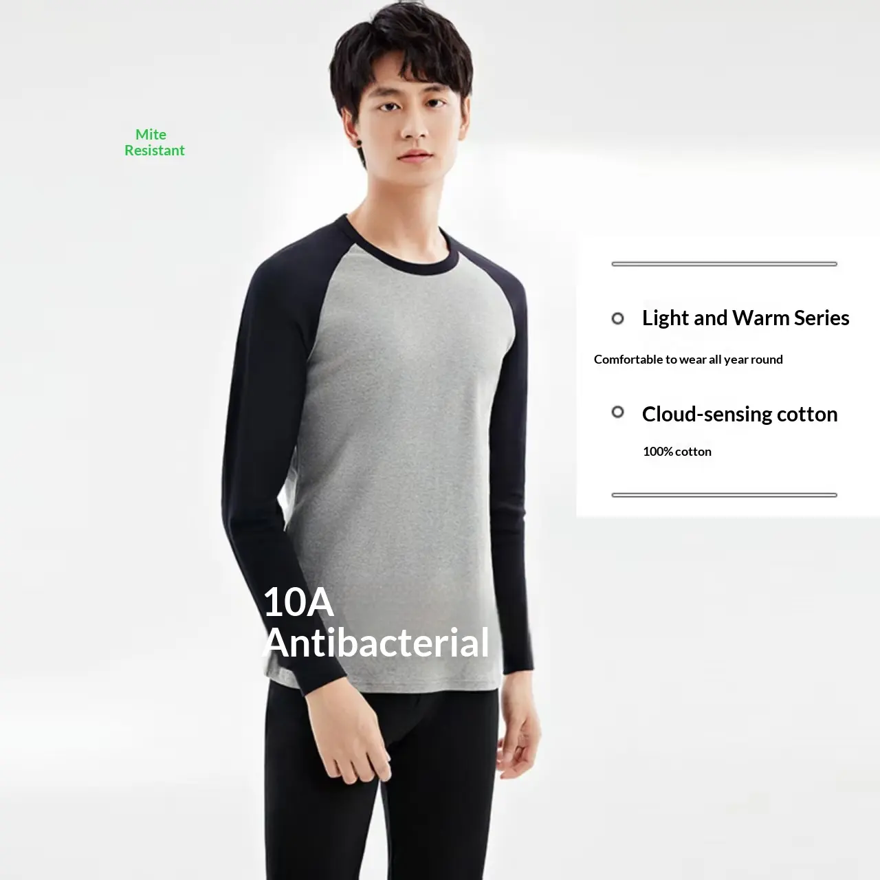 100 Cotton Antibacterial Autumn Top And Bottom