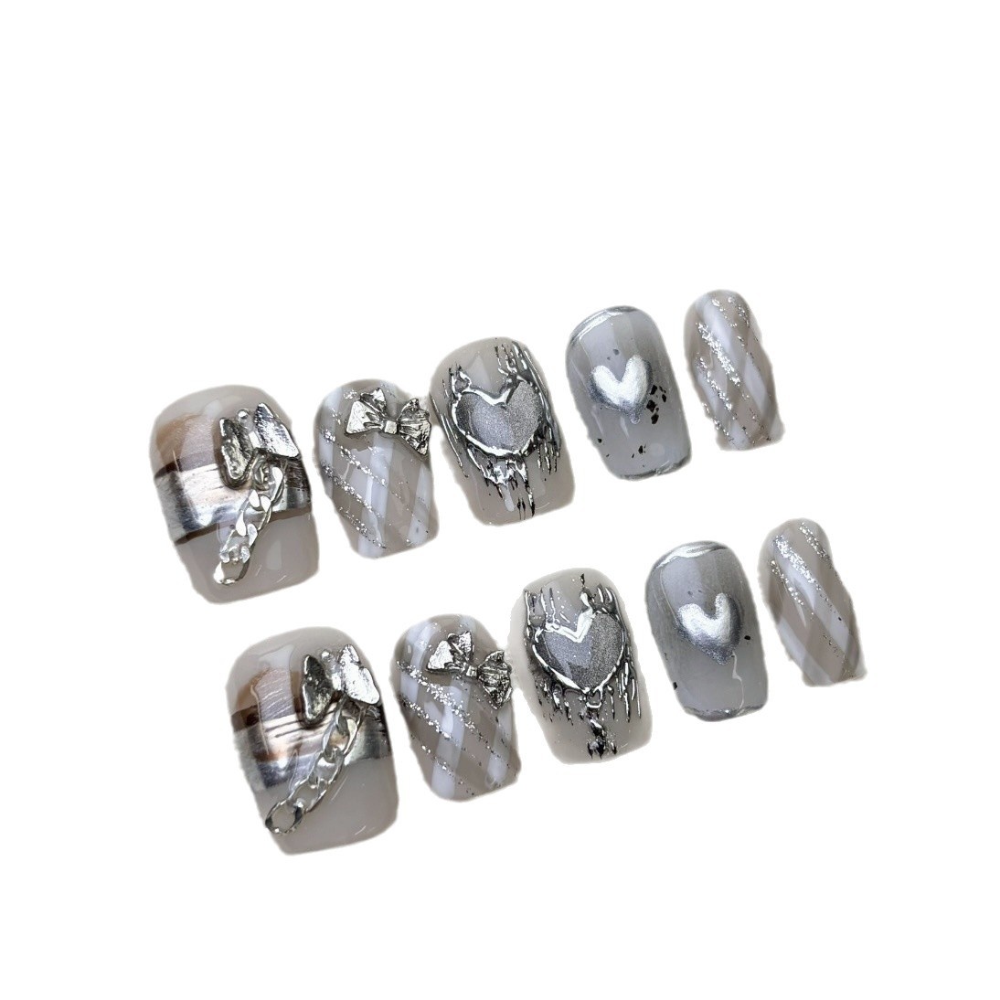 Handmade Wearable Nails Wholesale Finished Product Magic Mirror