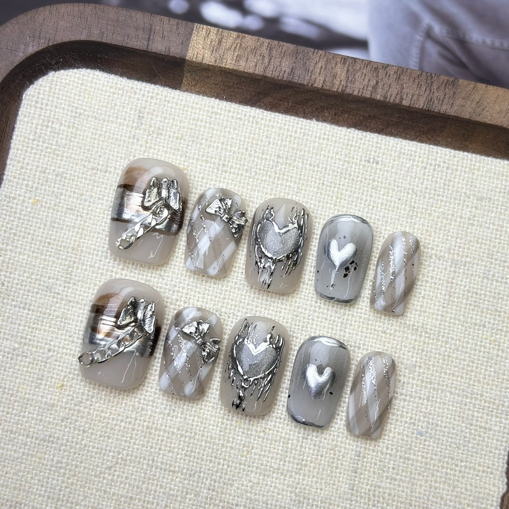 Handmade Wearable Nails Wholesale Finished Product Magic Mirror