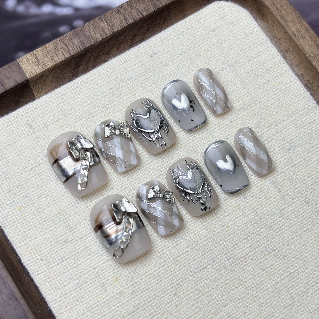 Handmade Wearable Nails Wholesale Finished Product Magic Mirror