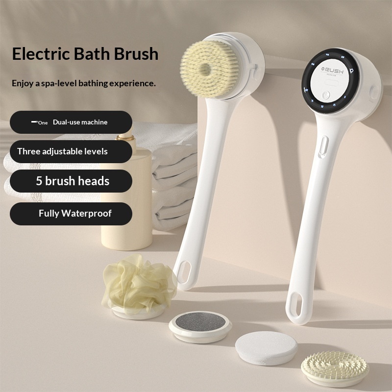 New Long-handled Electric Scrub Brush For Bathing