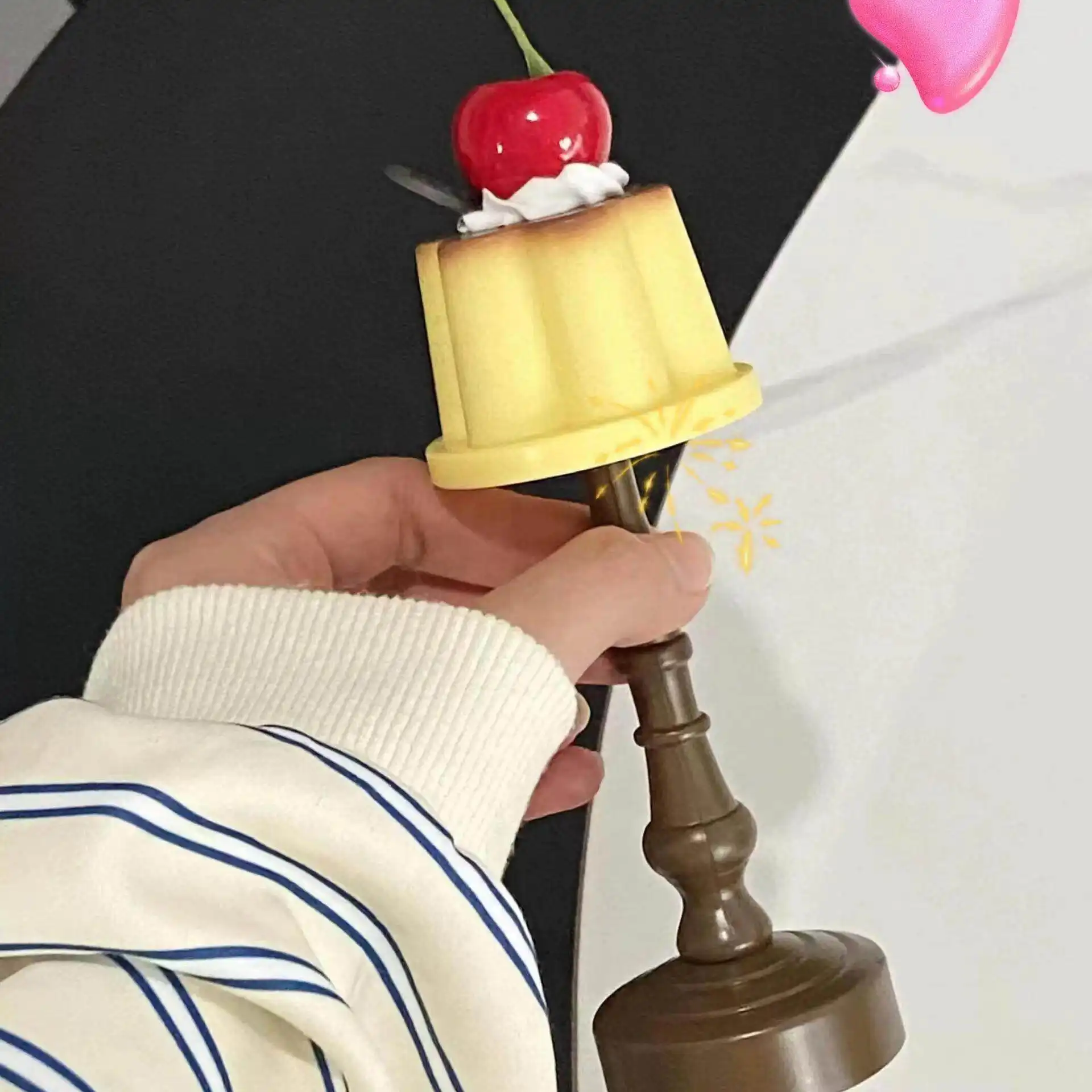Cute Pudding Night Light Dessert Decor Table Lamp