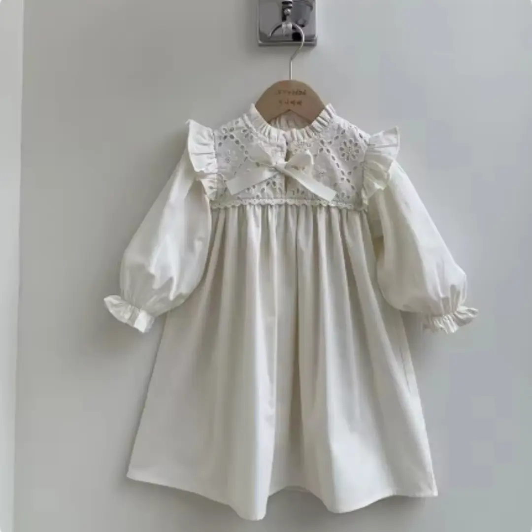 Baby Bow-knot Romper, Girls Frilly Cap-sleeve Style