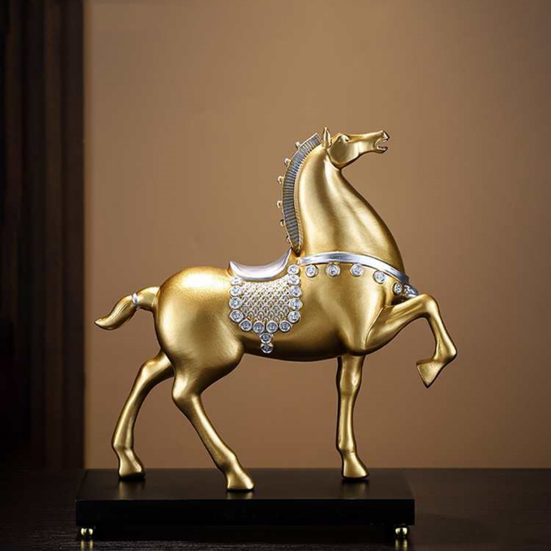 Cheval porte-bonheur blanc – détail finition