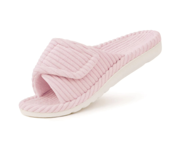 Niche Cross-Style Outerwear Corduroy Slide Sandals Velcro Cotton Slippers