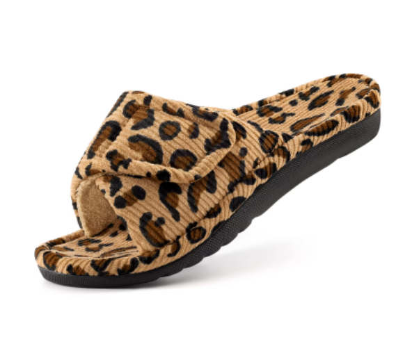 Niche Cross-Style Outerwear Corduroy Slide Sandals Velcro Cotton Slippers