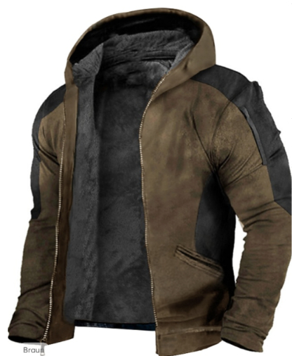 Men's Double-layer Thick Velvet Cotton-padded Jacket Thermal Cotton Coat