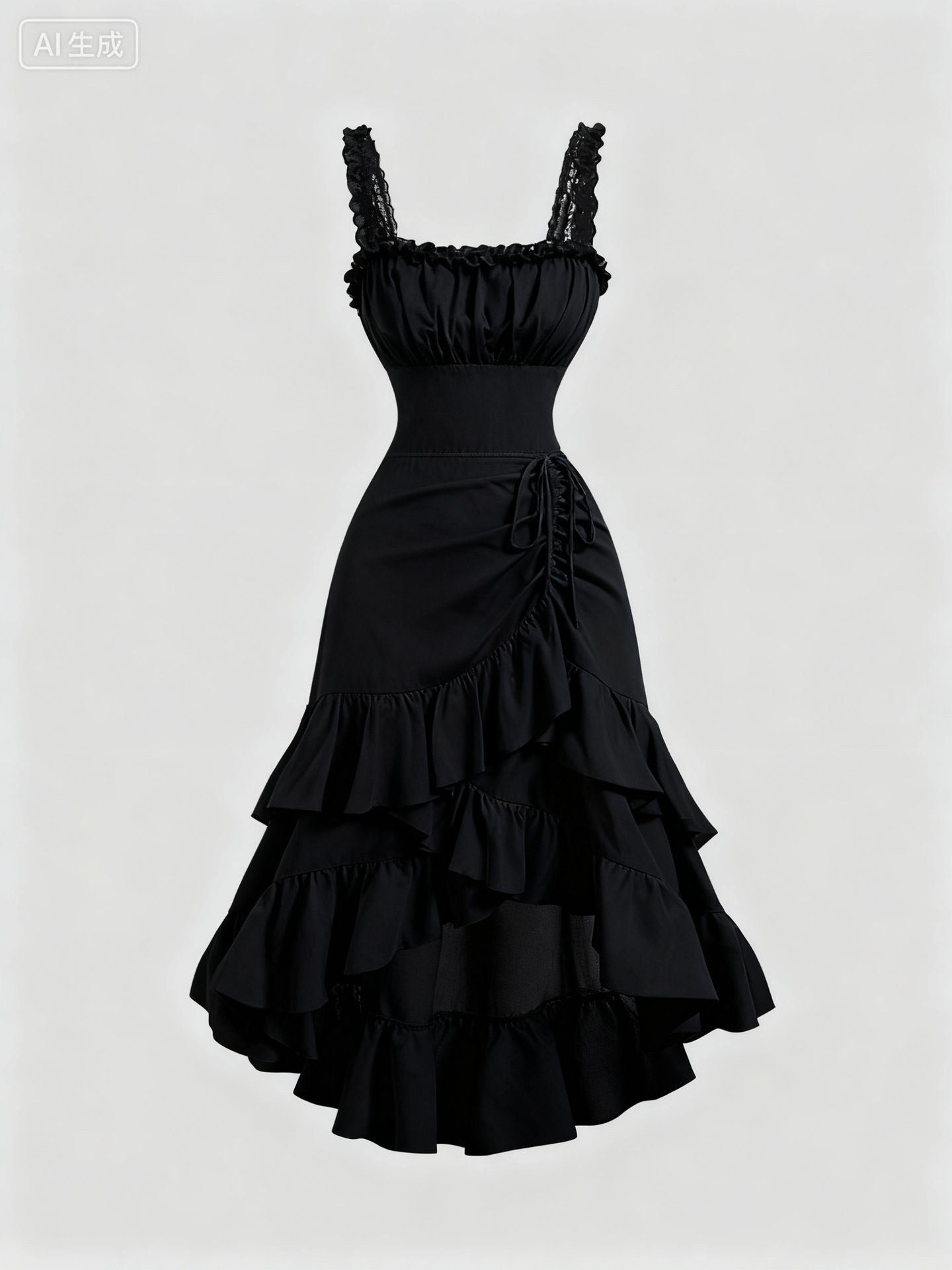 Slim Fit Sexy All-matching Suspenders Dress Women - Image 4